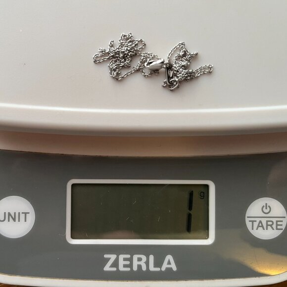 Blue & Green Dichroic Glass Pendant • 18” Italian 925 Sterling Silver Chain - Picture 12 of 12